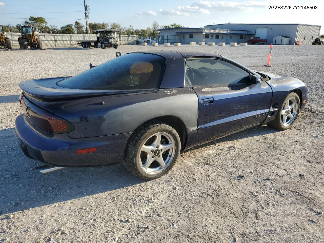 2000 Pontiac Firebird VIN: 2G2FS22K7Y2145503 Lot: 80487434