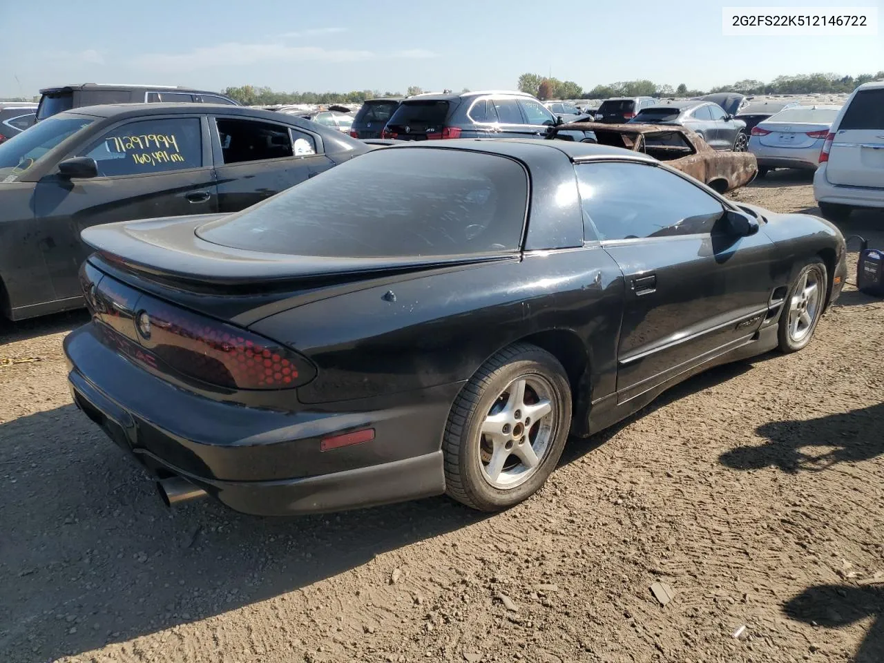 2001 Pontiac Firebird VIN: 2G2FS22K512146722 Lot: 71178444