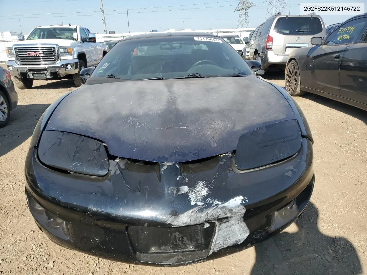 2001 Pontiac Firebird VIN: 2G2FS22K512146722 Lot: 71178444