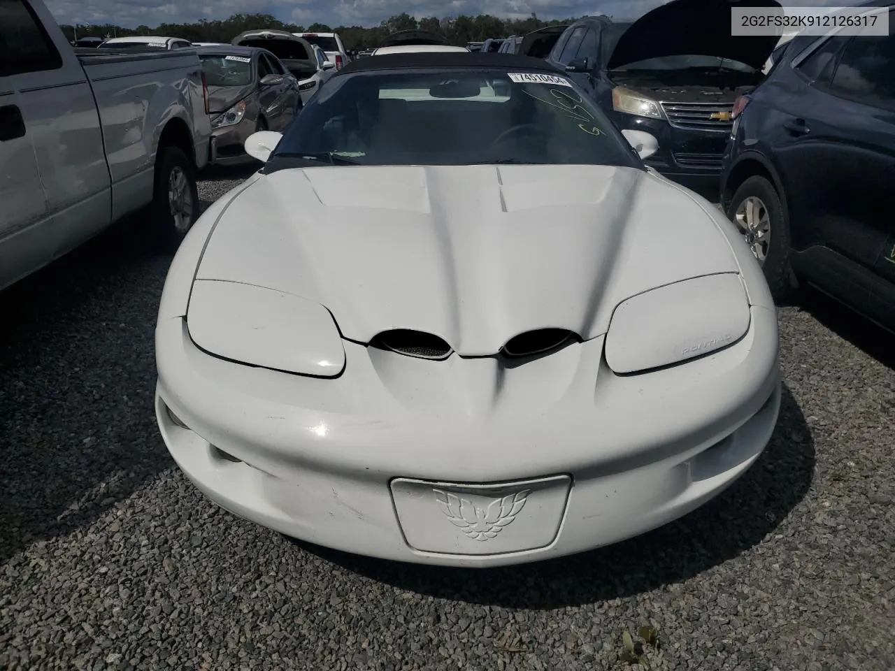 2001 Pontiac Firebird VIN: 2G2FS32K912126317 Lot: 74510454