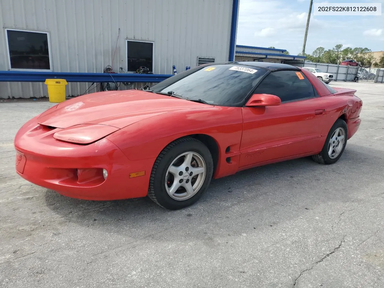 2001 Pontiac Firebird VIN: 2G2FS22K812122608 Lot: 75337064