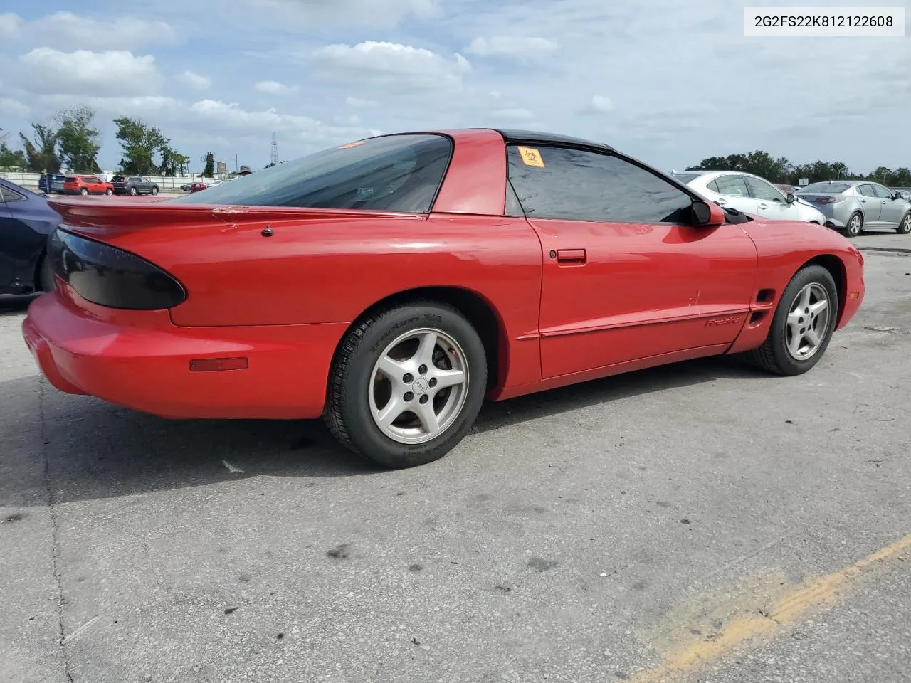 2001 Pontiac Firebird VIN: 2G2FS22K812122608 Lot: 75337064