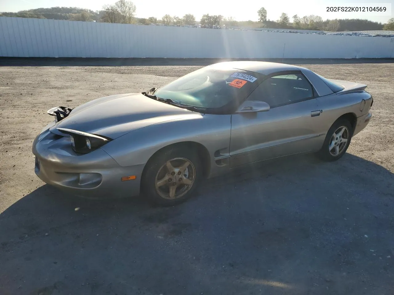 2001 Pontiac Firebird VIN: 2G2FS22K012104569 Lot: 76764224