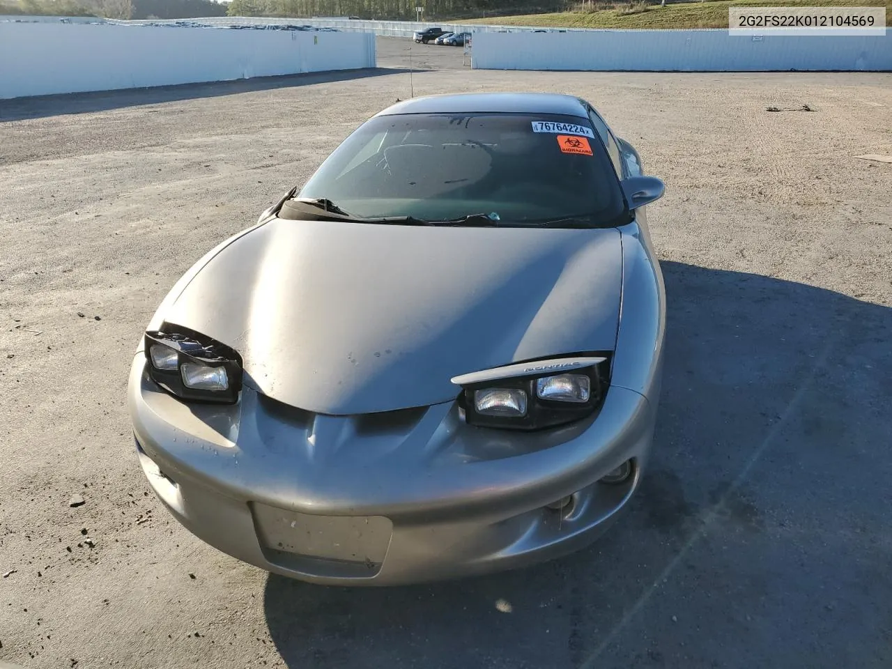 2001 Pontiac Firebird VIN: 2G2FS22K012104569 Lot: 76764224