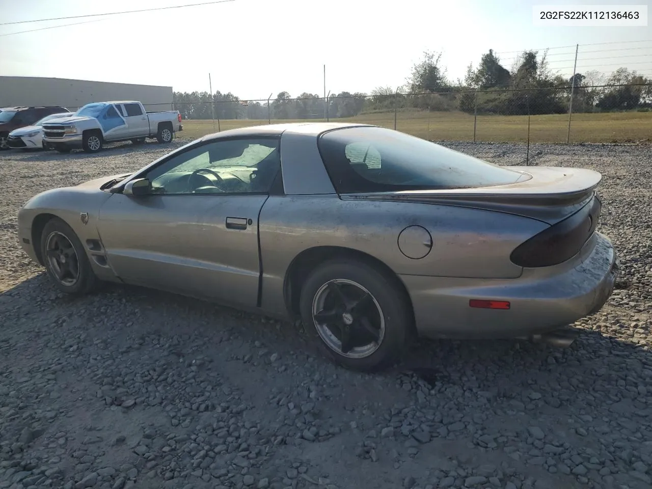 2001 Pontiac Firebird VIN: 2G2FS22K112136463 Lot: 78311294