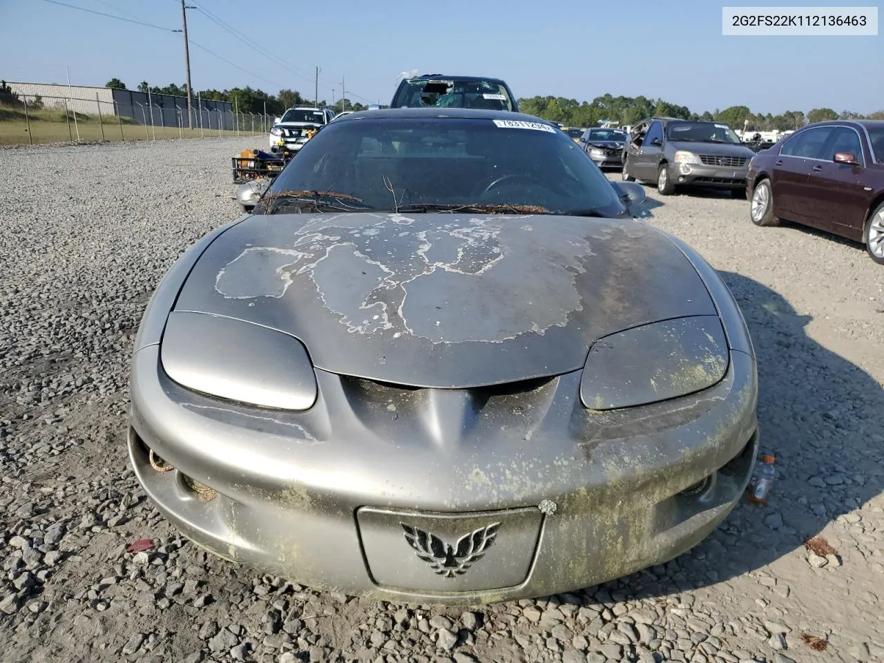 2001 Pontiac Firebird VIN: 2G2FS22K112136463 Lot: 78311294