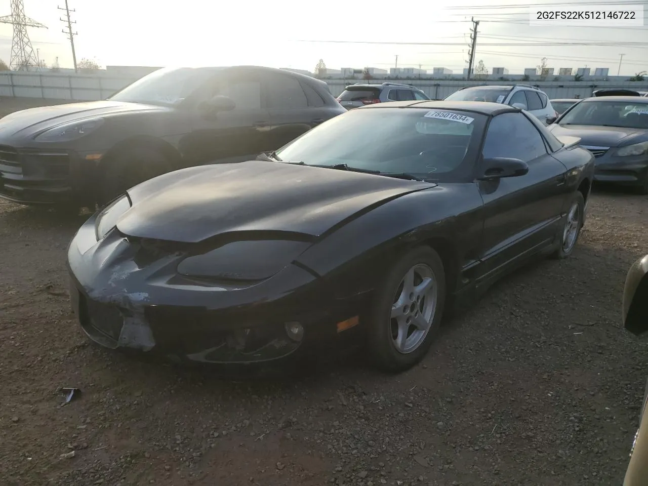 2001 Pontiac Firebird VIN: 2G2FS22K512146722 Lot: 78501634