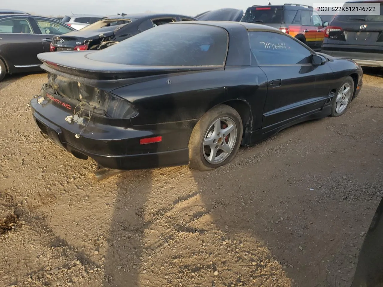 2001 Pontiac Firebird VIN: 2G2FS22K512146722 Lot: 78501634