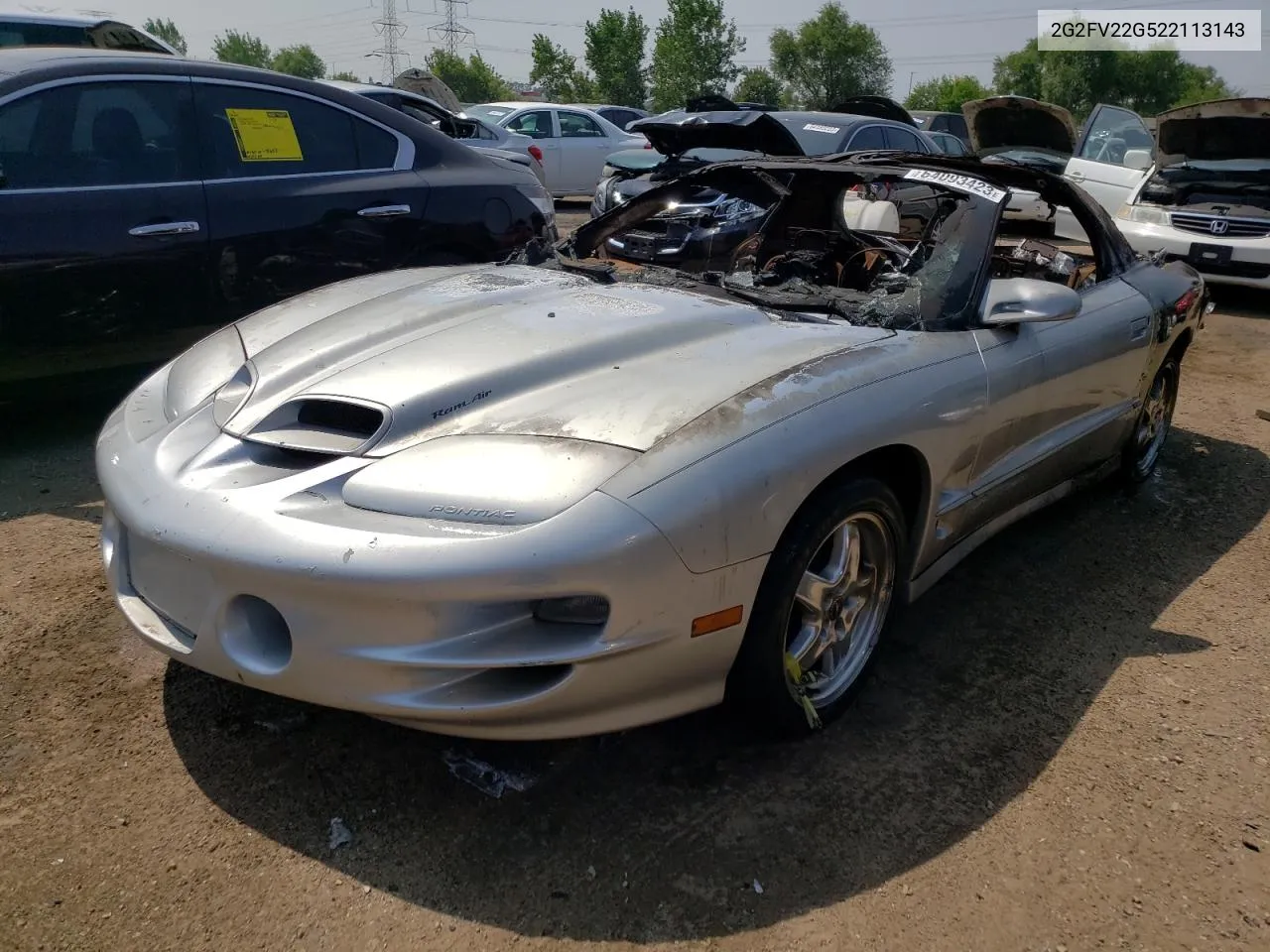 2G2FV22G522113143 2002 Pontiac Firebird Formula