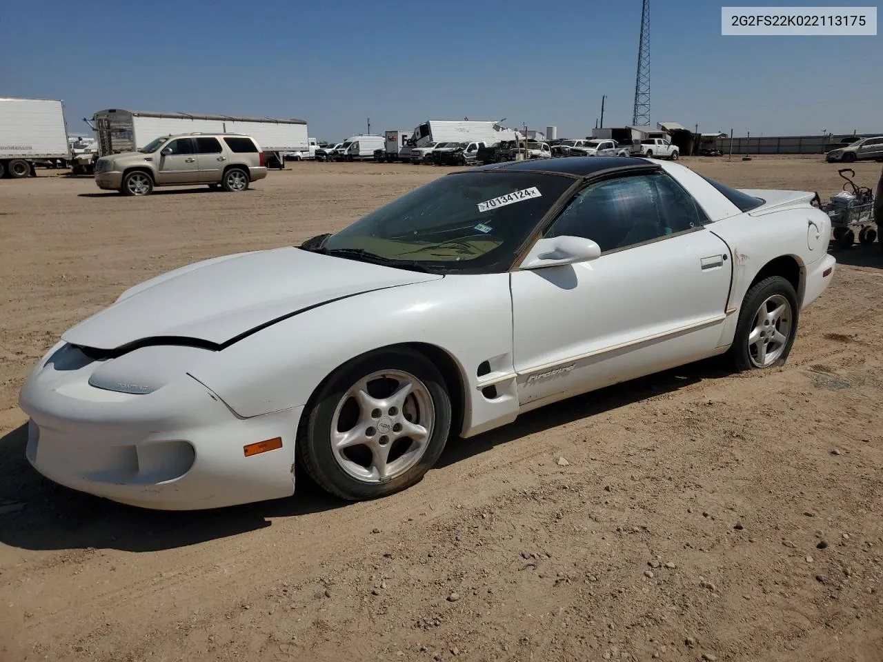 2002 Pontiac Firebird VIN: 2G2FS22K022113175 Lot: 70134124