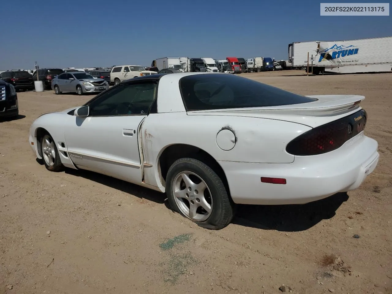 2002 Pontiac Firebird VIN: 2G2FS22K022113175 Lot: 70134124