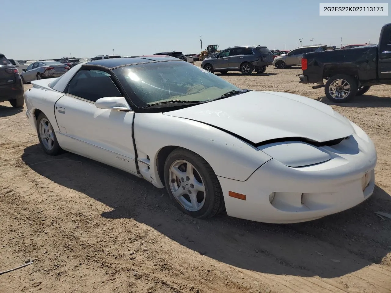 2002 Pontiac Firebird VIN: 2G2FS22K022113175 Lot: 70134124