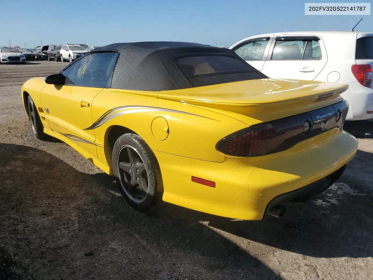 2002 Pontiac Firebird Trans Am VIN: 2G2FV32G522141787 Lot: 77812874