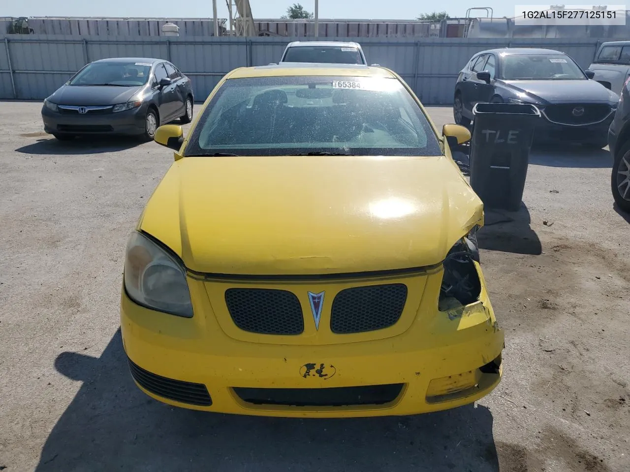 2007 Pontiac G5 VIN: 1G2AL15F277125151 Lot: 65384144