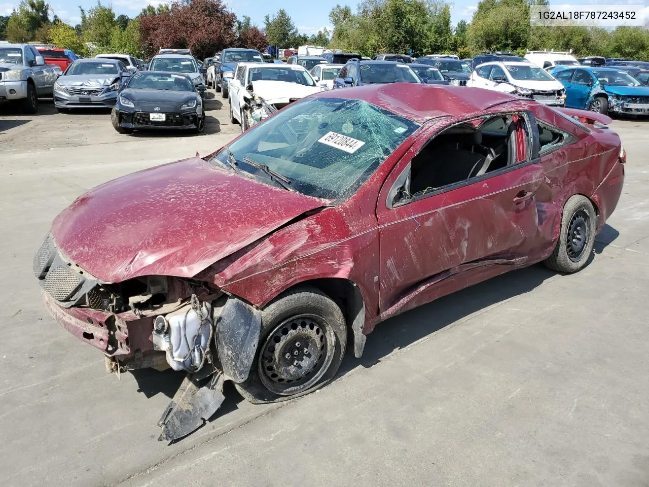 2008 Pontiac G5 VIN: 1G2AL18F787243452 Lot: 69120844