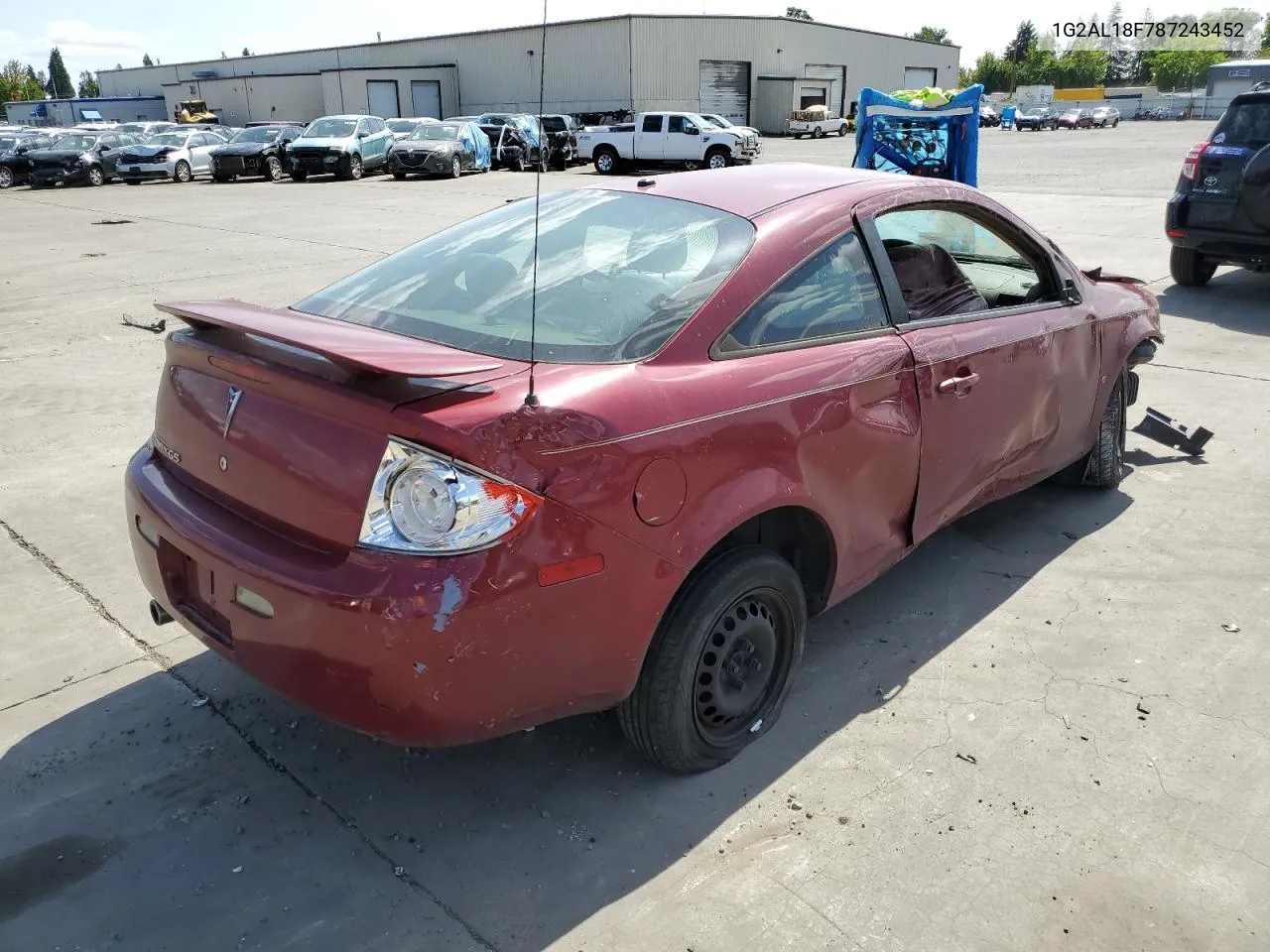 2008 Pontiac G5 VIN: 1G2AL18F787243452 Lot: 69120844