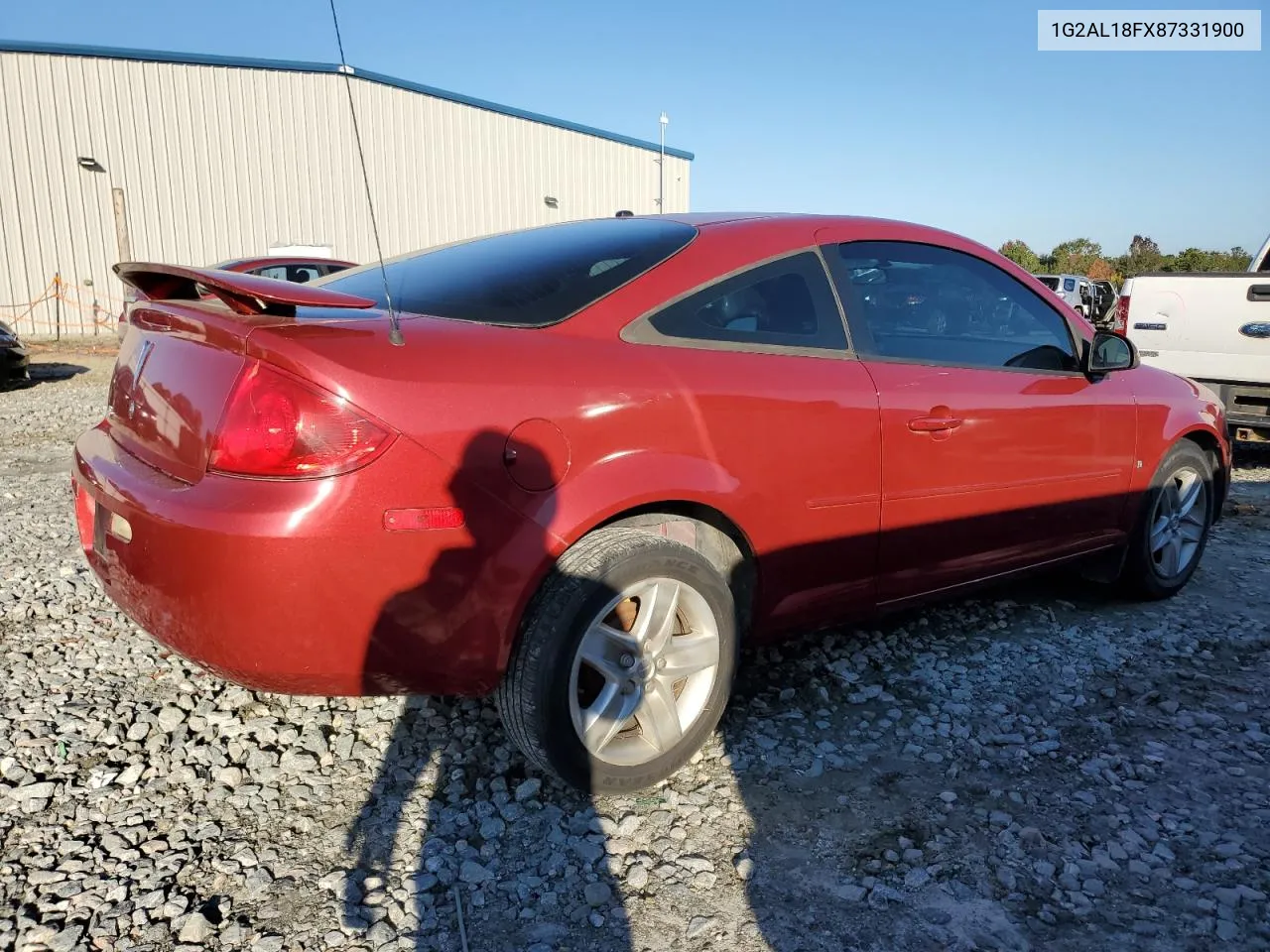 2008 Pontiac G5 VIN: 1G2AL18FX87331900 Lot: 80374064