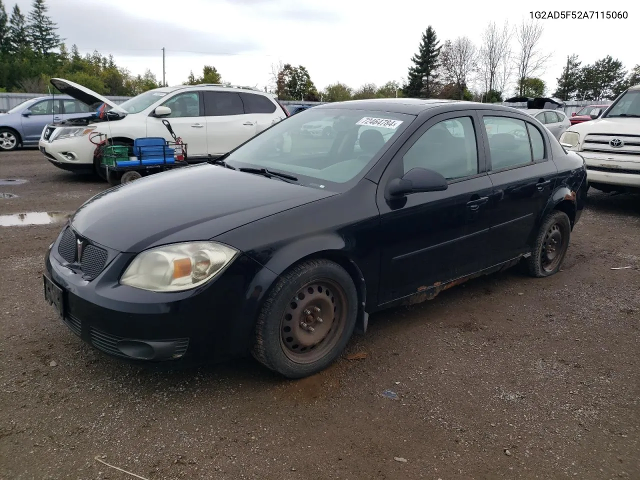 2010 Pontiac G5 Se VIN: 1G2AD5F52A7115060 Lot: 72464784