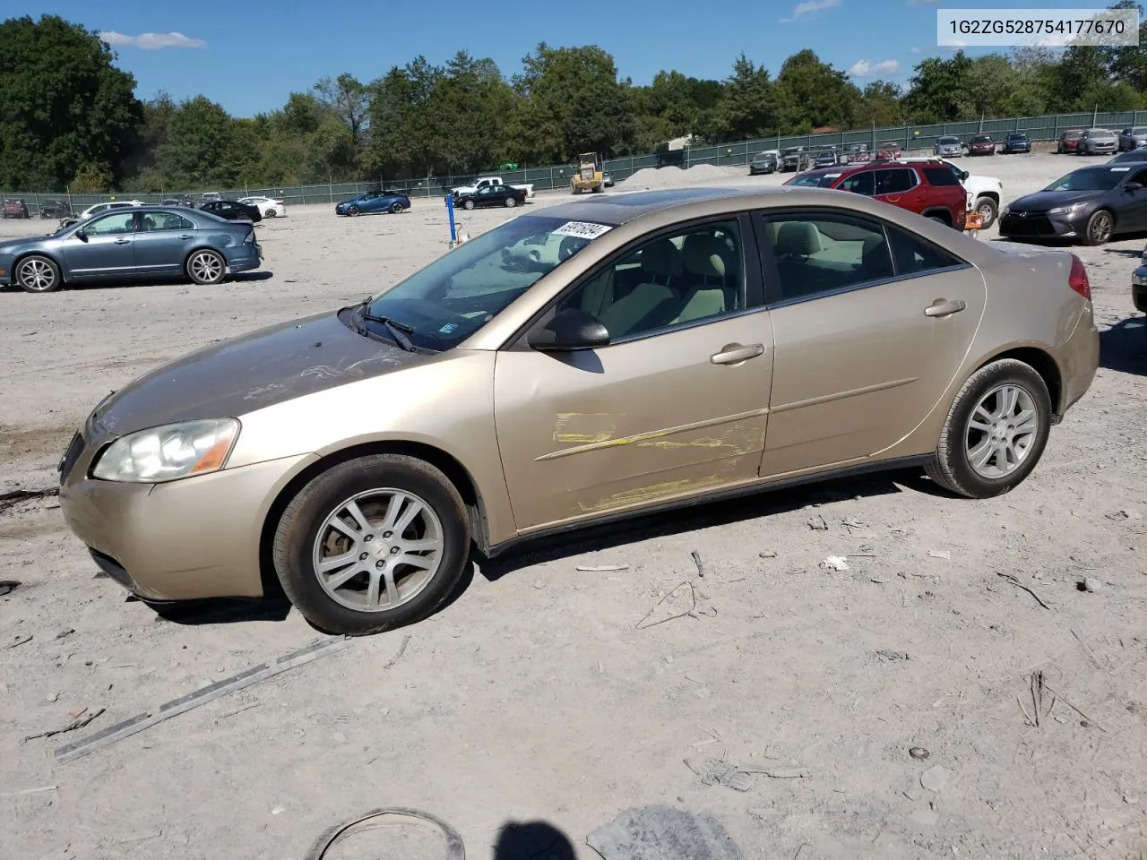 1G2ZG528754177670 2005 Pontiac G6