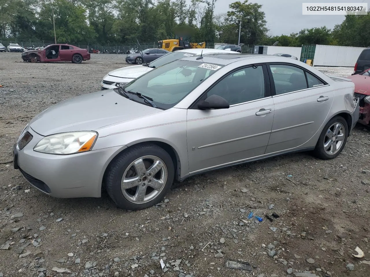 2005 Pontiac G6 Gt VIN: 1G2ZH548154180347 Lot: 72472584