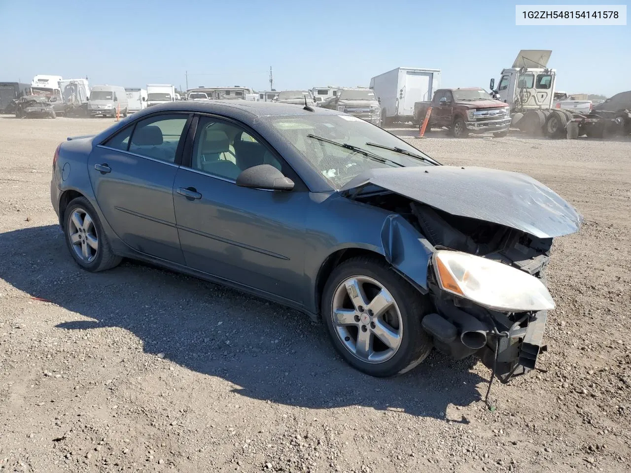 2005 Pontiac G6 Gt VIN: 1G2ZH548154141578 Lot: 73600534