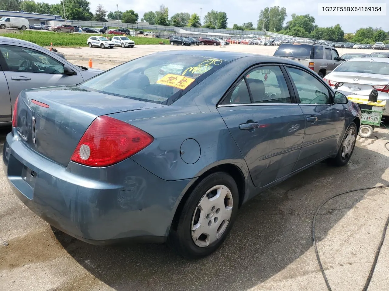 2006 Pontiac G6 Se VIN: 1G2ZF55BX64169154 Lot: 55522624