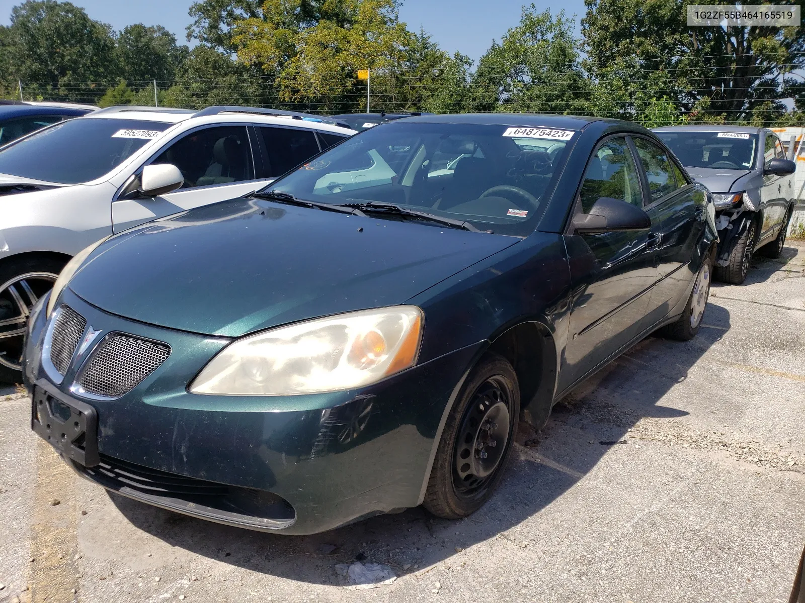 2006 Pontiac G6 Se VIN: 1G2ZF55B464165519 Lot: 64875423