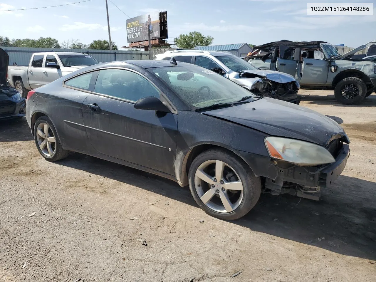 2006 Pontiac G6 Gtp VIN: 1G2ZM151264148286 Lot: 65429254