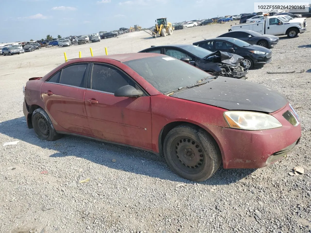 2006 Pontiac G6 Se VIN: 1G2ZF55B264290163 Lot: 69034524