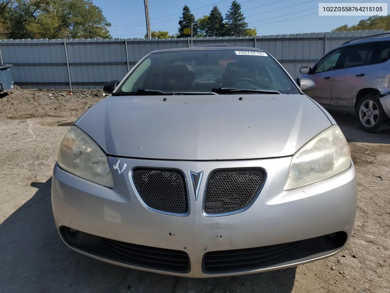 2006 Pontiac G6 Se1 VIN: 1G2ZG558764215105 Lot: 70166844