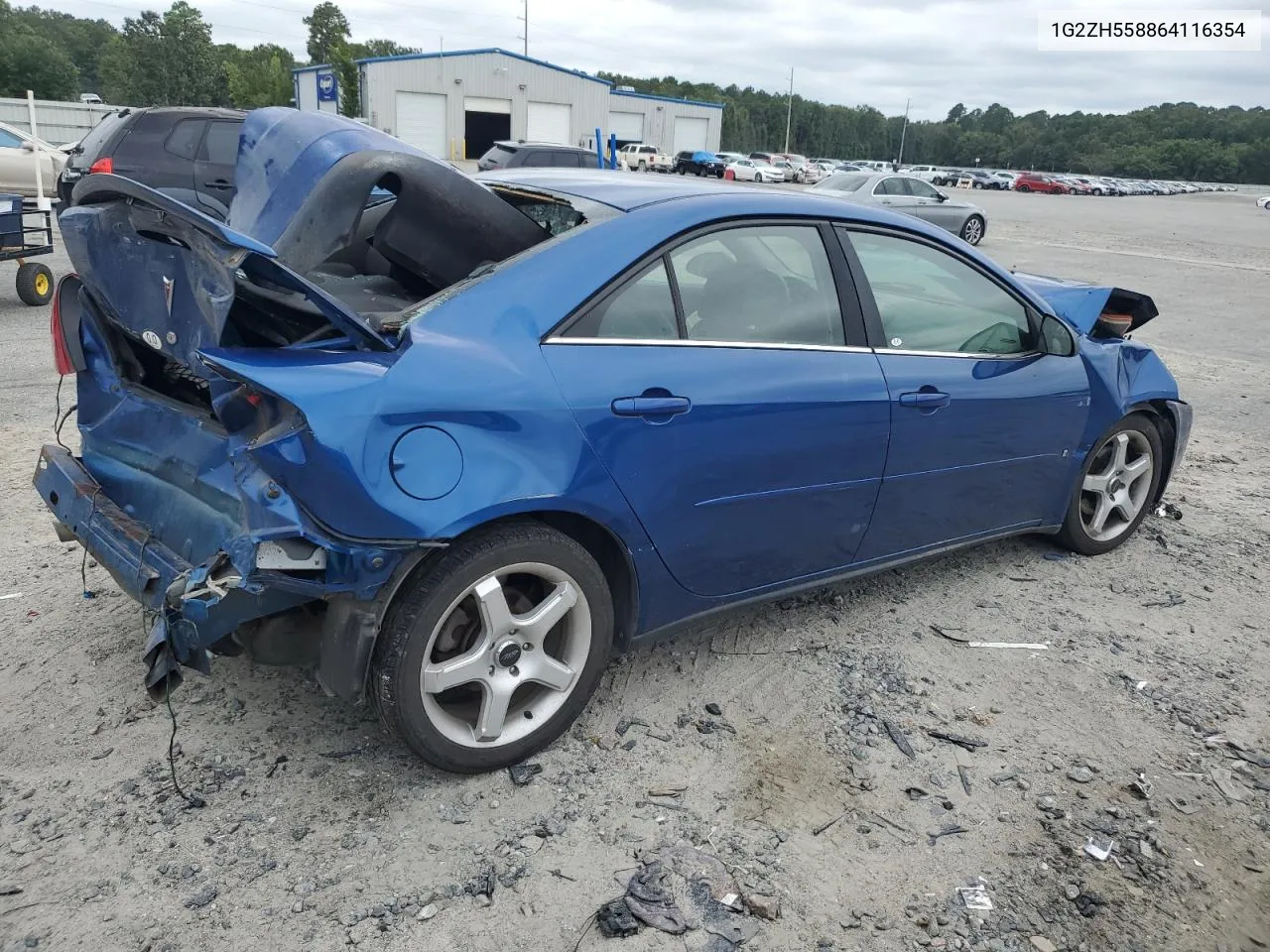 2006 Pontiac G6 Gt VIN: 1G2ZH558864116354 Lot: 70405864