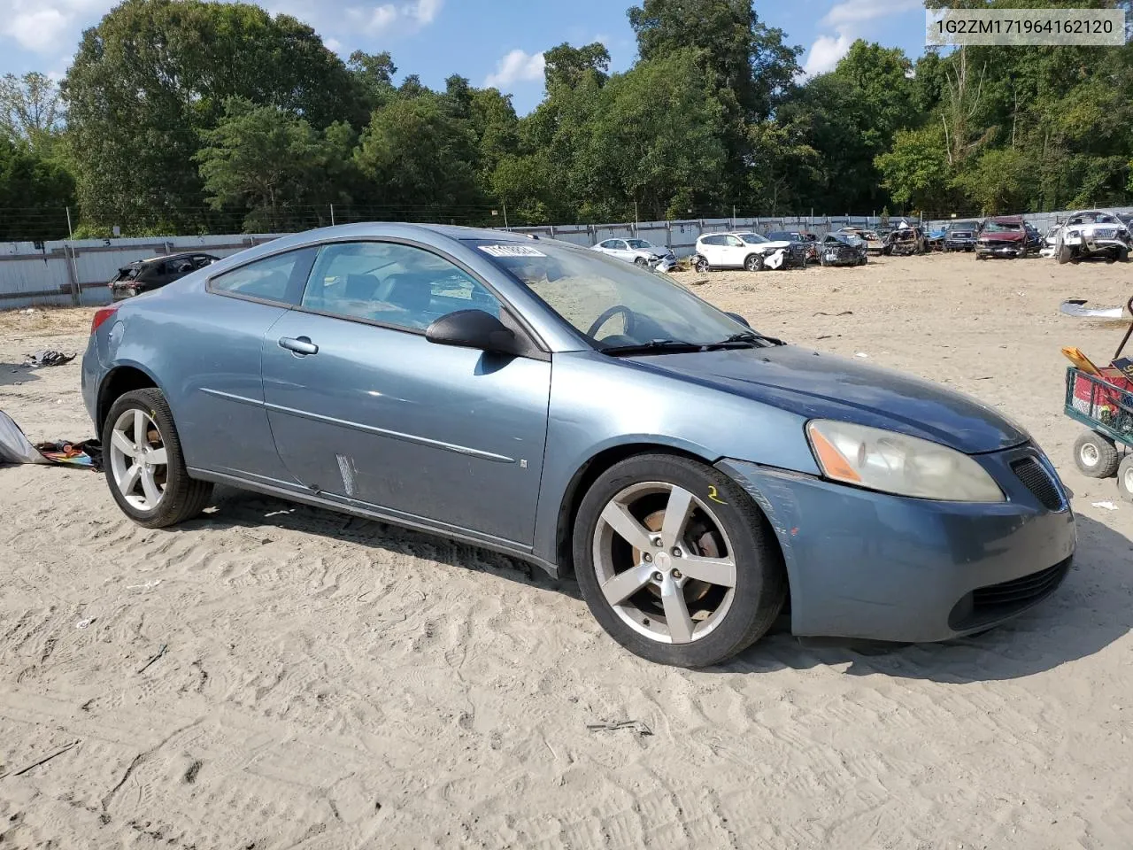 2006 Pontiac G6 Gtp VIN: 1G2ZM171964162120 Lot: 71118824