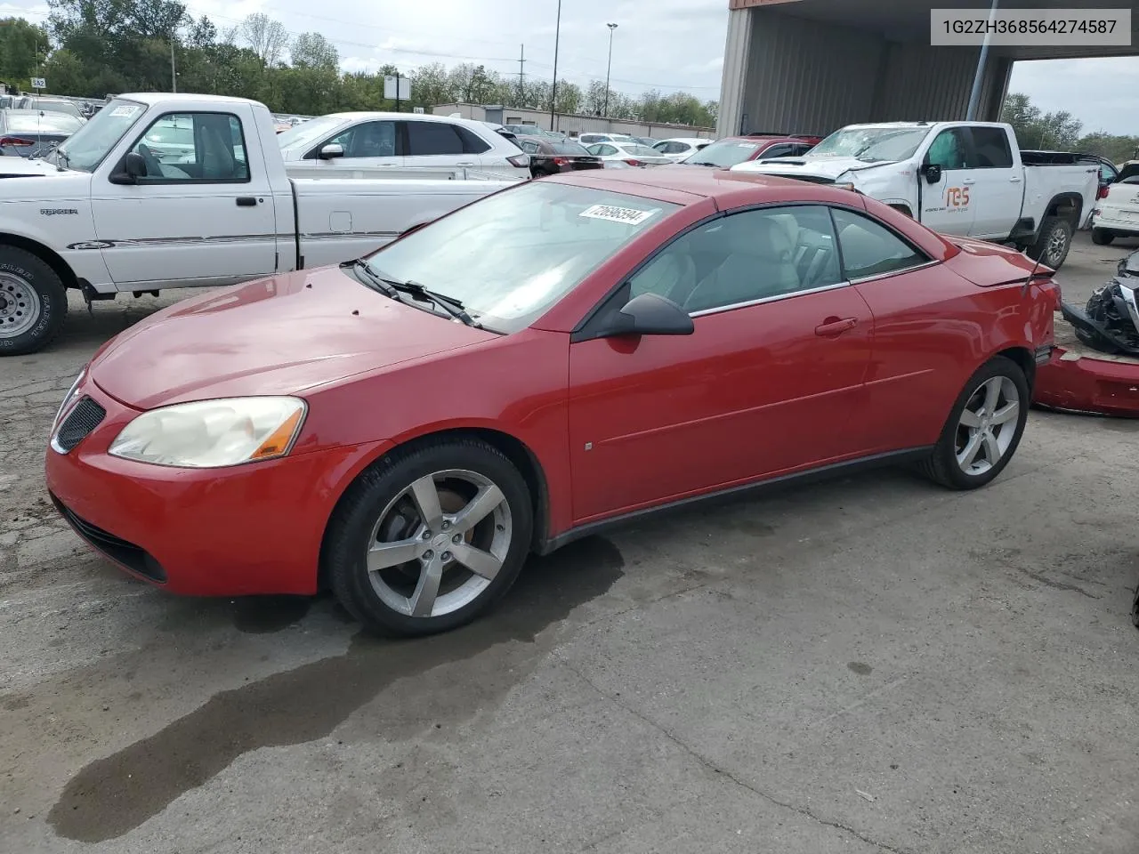 2006 Pontiac G6 Gt VIN: 1G2ZH368564274587 Lot: 72696594