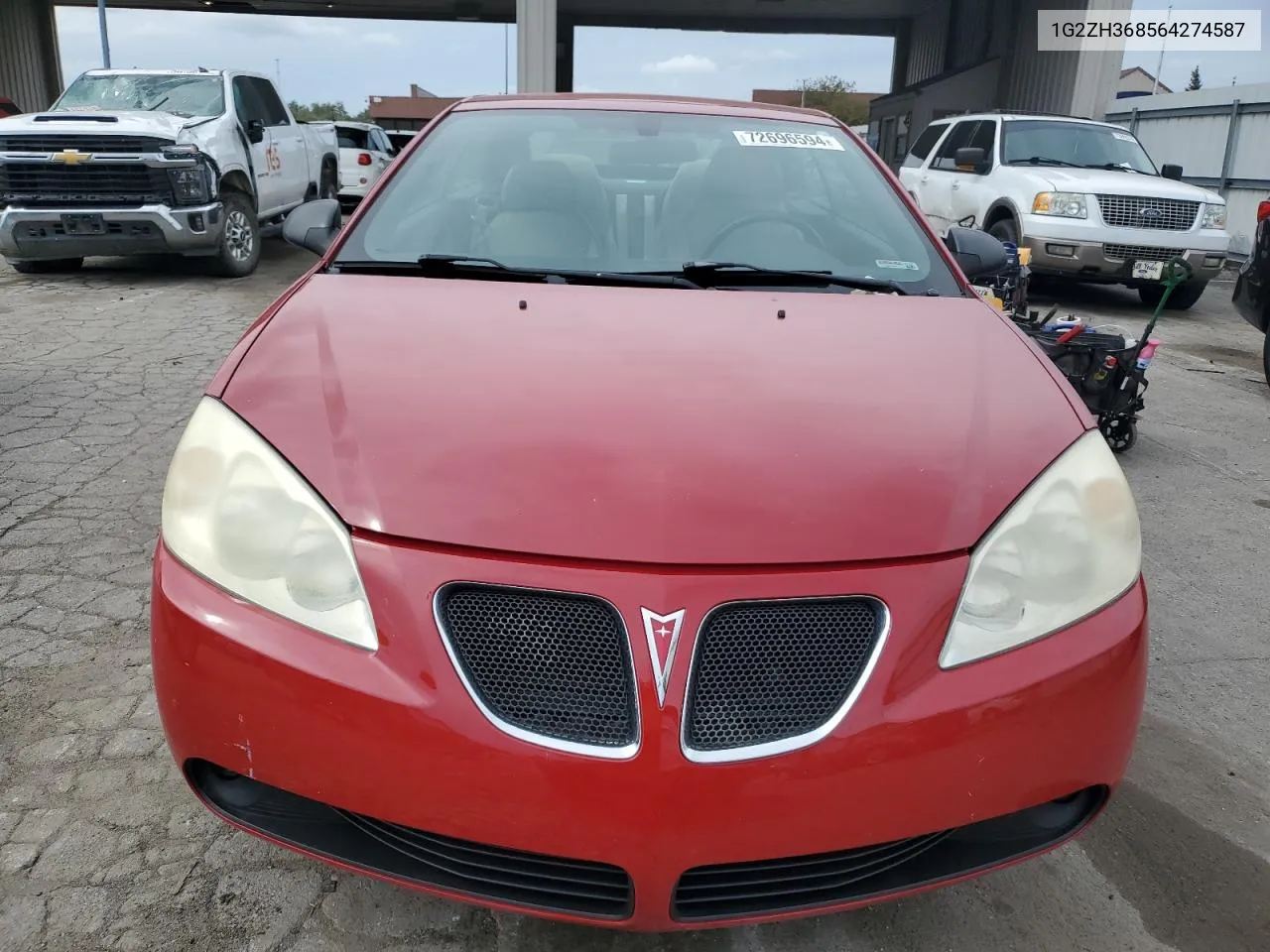 2006 Pontiac G6 Gt VIN: 1G2ZH368564274587 Lot: 72696594