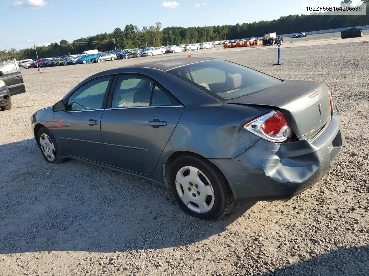 2006 Pontiac G6 Se VIN: 1G2ZF55B164206639 Lot: 73633214