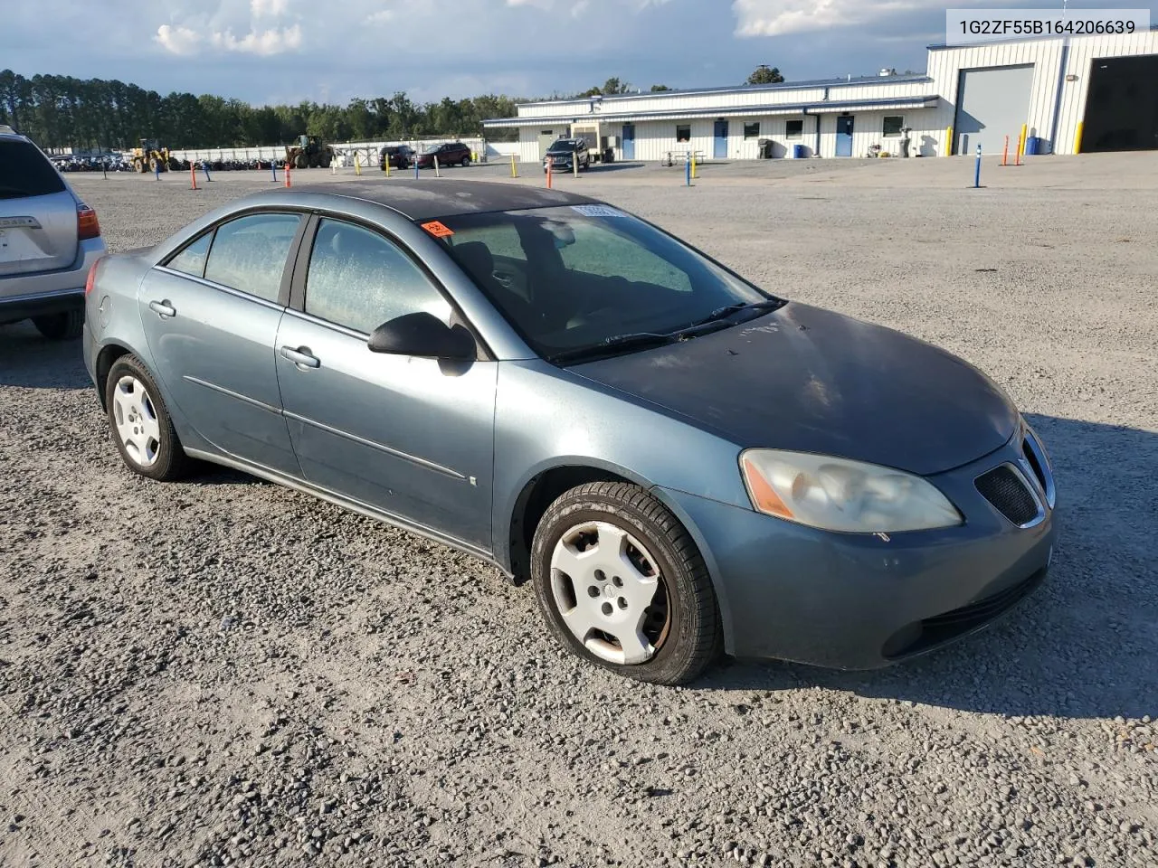 2006 Pontiac G6 Se VIN: 1G2ZF55B164206639 Lot: 73633214