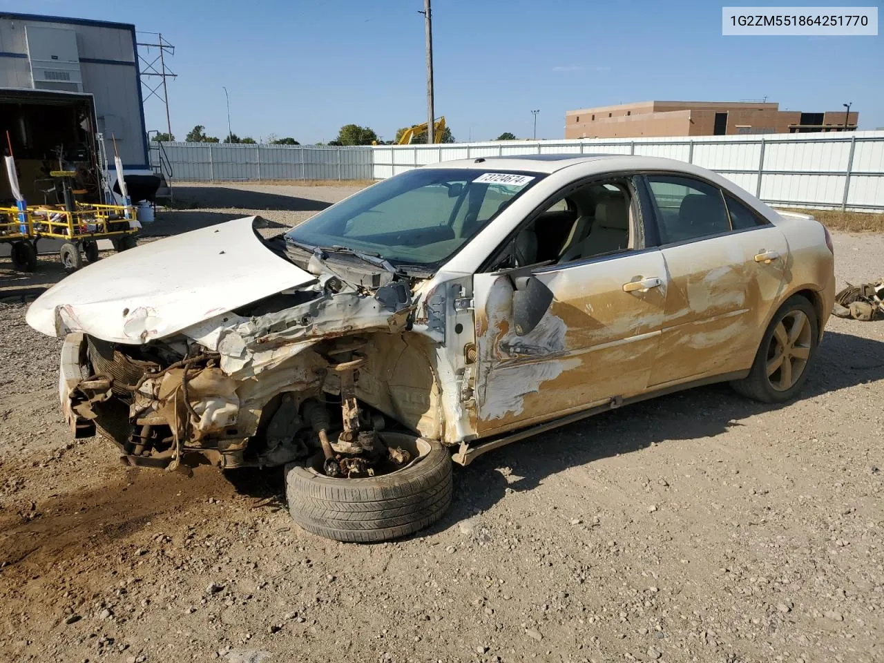 2006 Pontiac G6 Gtp VIN: 1G2ZM551864251770 Lot: 73724674