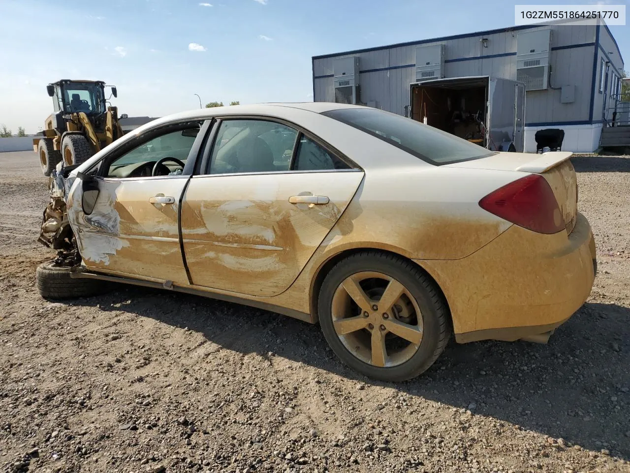 2006 Pontiac G6 Gtp VIN: 1G2ZM551864251770 Lot: 73724674