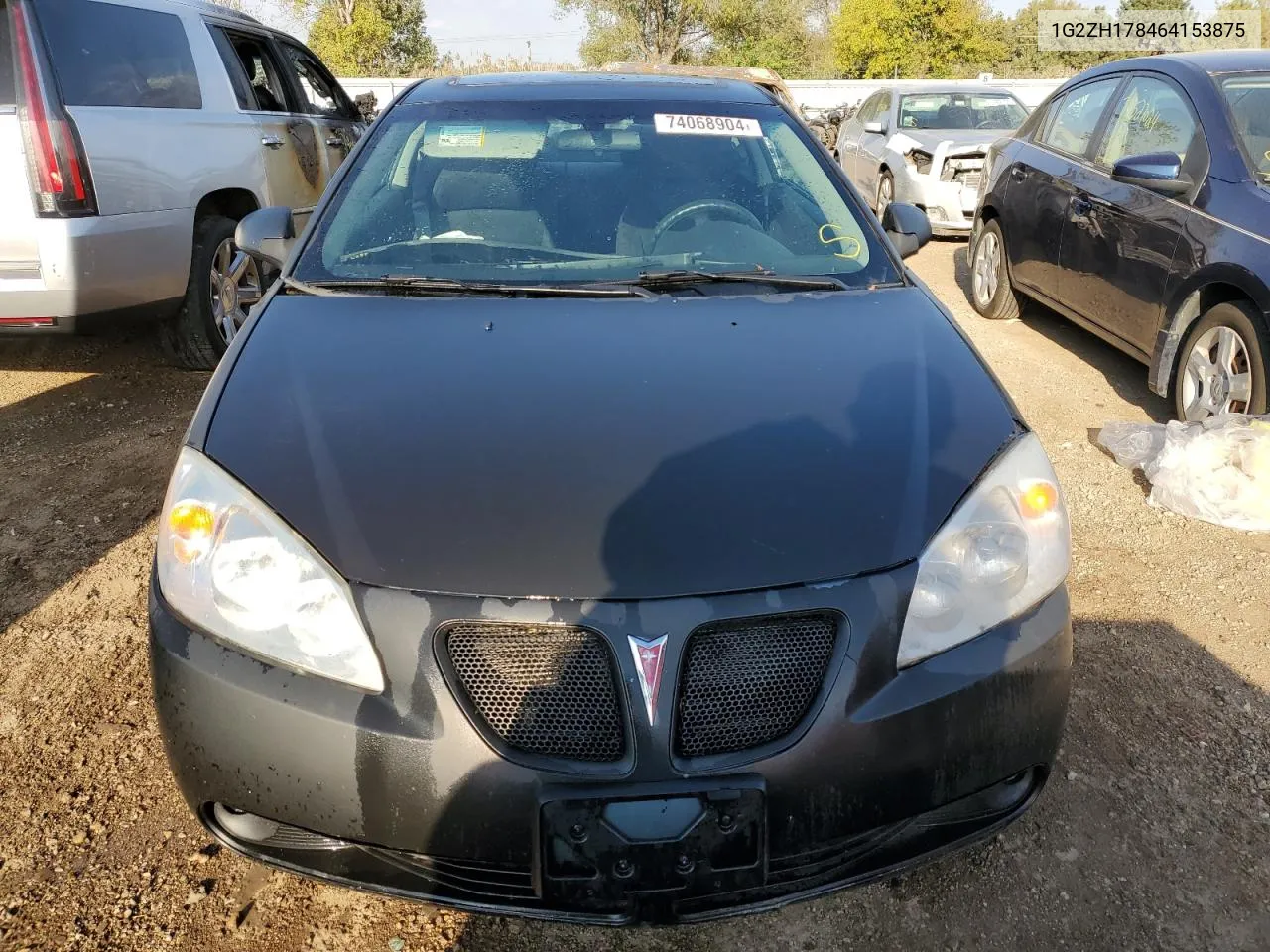 2006 Pontiac G6 Gt VIN: 1G2ZH178464153875 Lot: 74068904