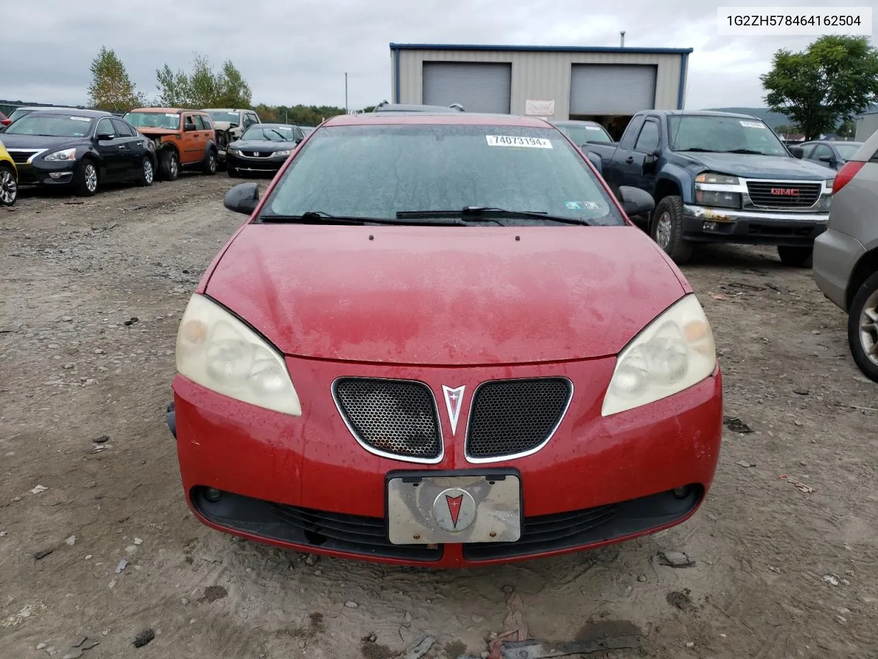 2006 Pontiac G6 Gt VIN: 1G2ZH578464162504 Lot: 74073194