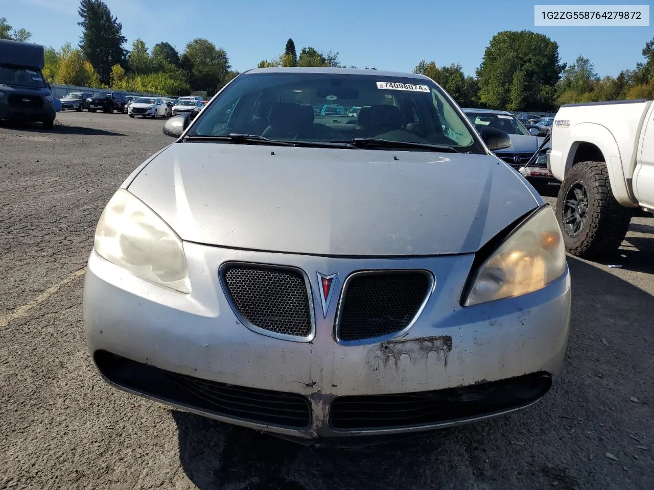 2006 Pontiac G6 Se1 VIN: 1G2ZG558764279872 Lot: 74098074