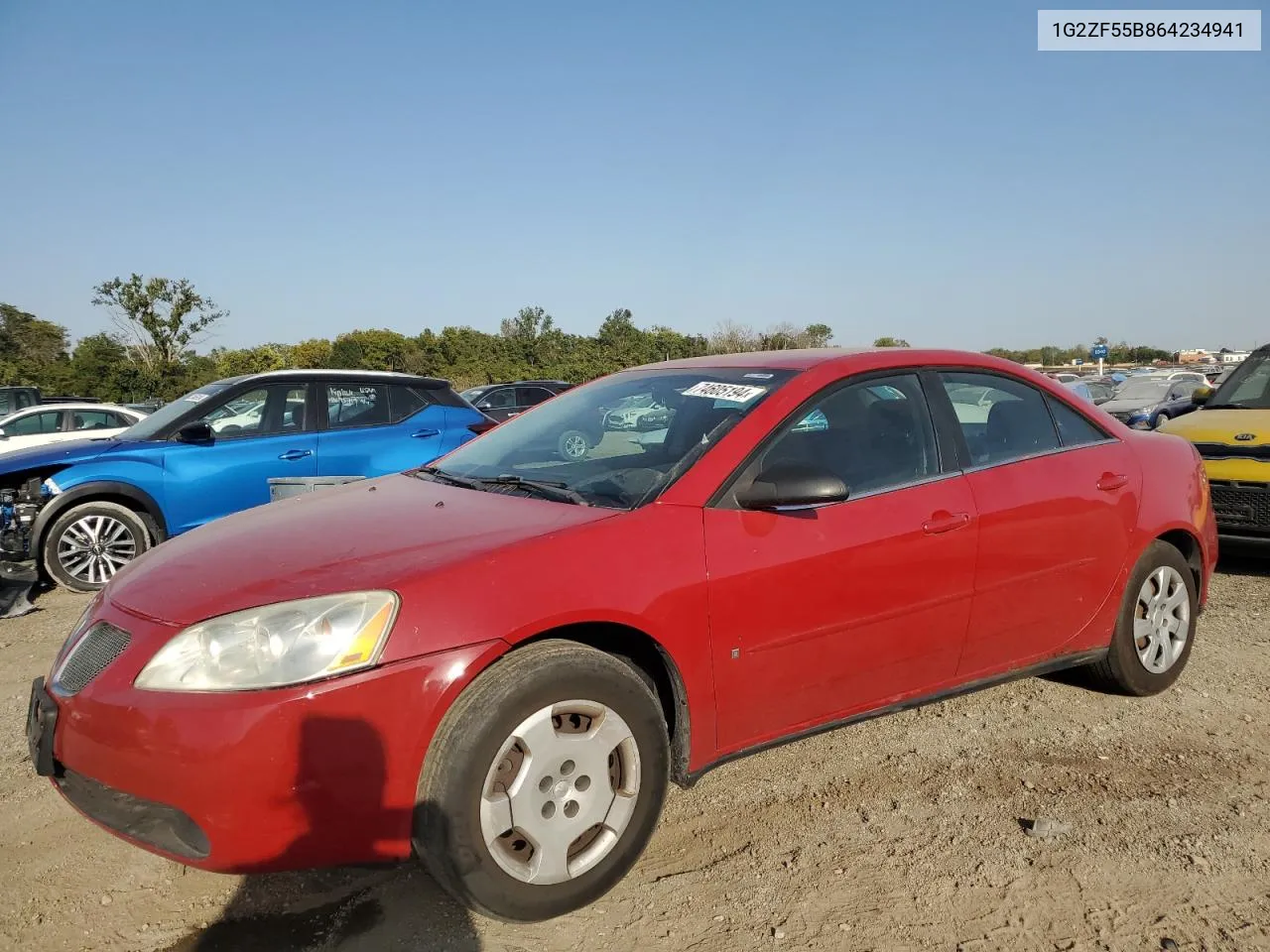 2006 Pontiac G6 Se VIN: 1G2ZF55B864234941 Lot: 74605194