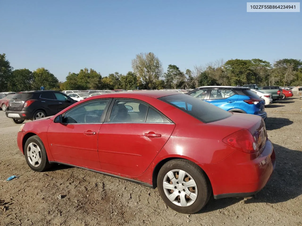 2006 Pontiac G6 Se VIN: 1G2ZF55B864234941 Lot: 74605194