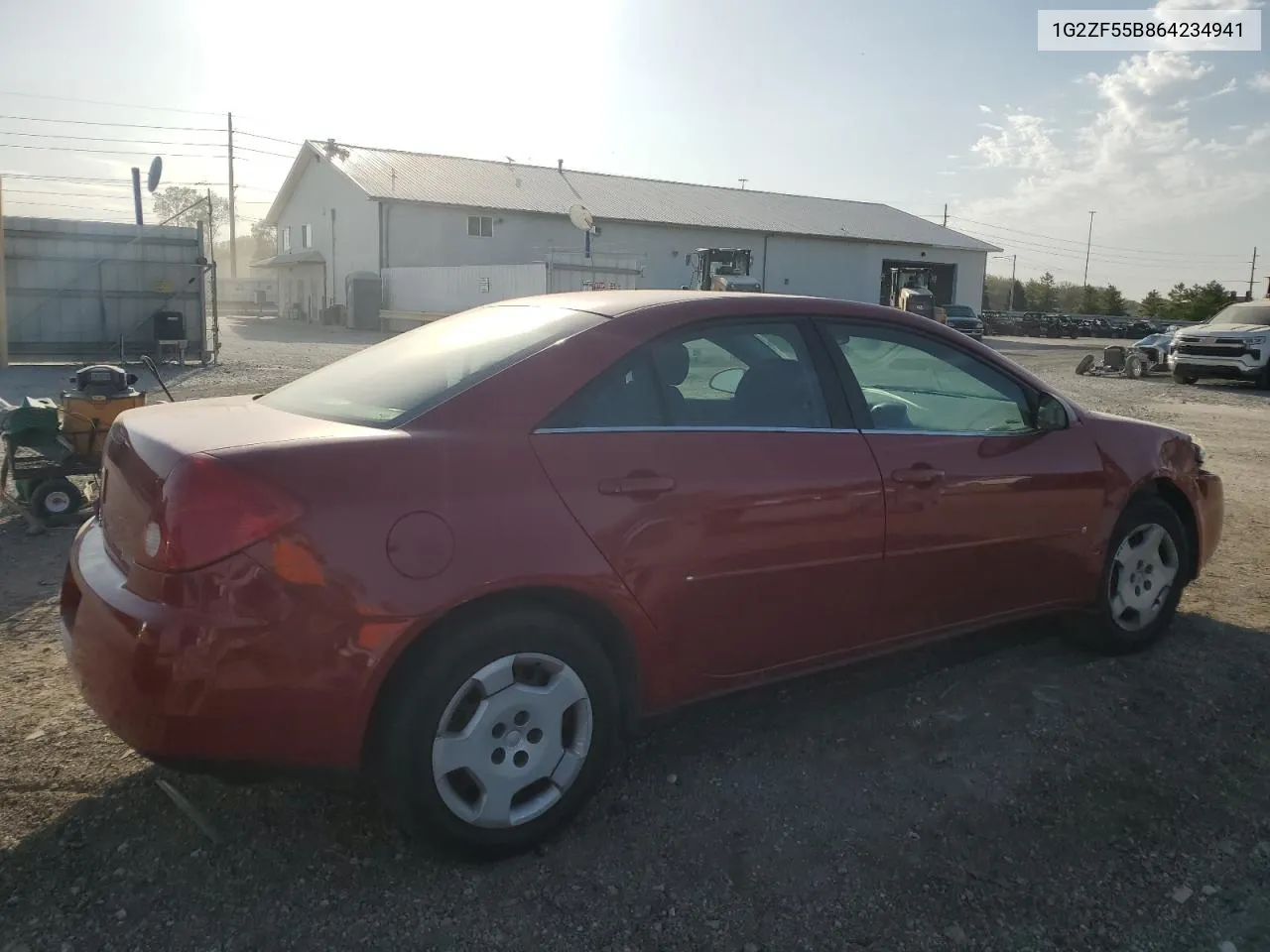 2006 Pontiac G6 Se VIN: 1G2ZF55B864234941 Lot: 74605194