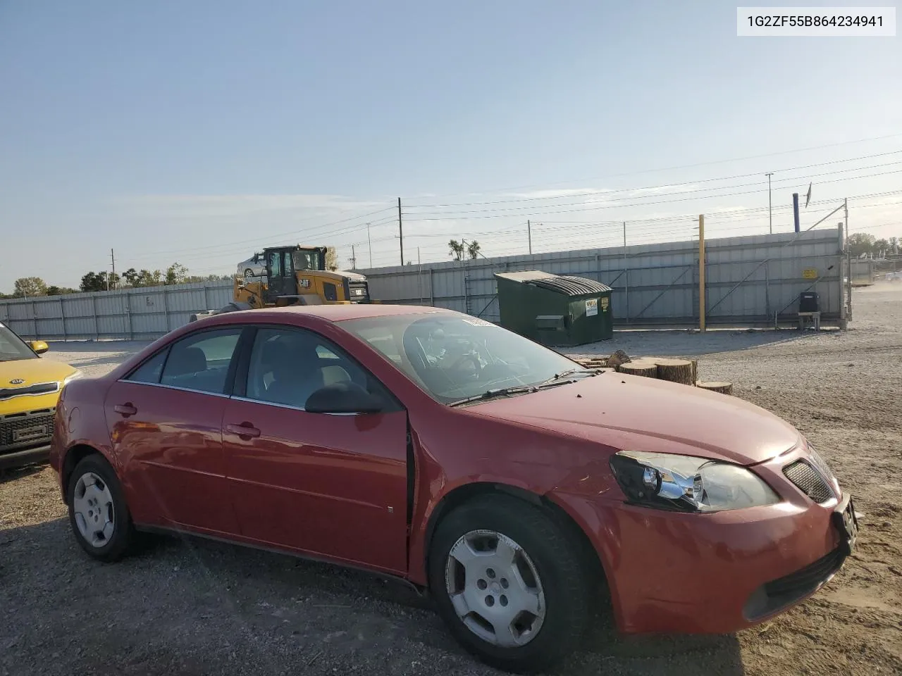 2006 Pontiac G6 Se VIN: 1G2ZF55B864234941 Lot: 74605194