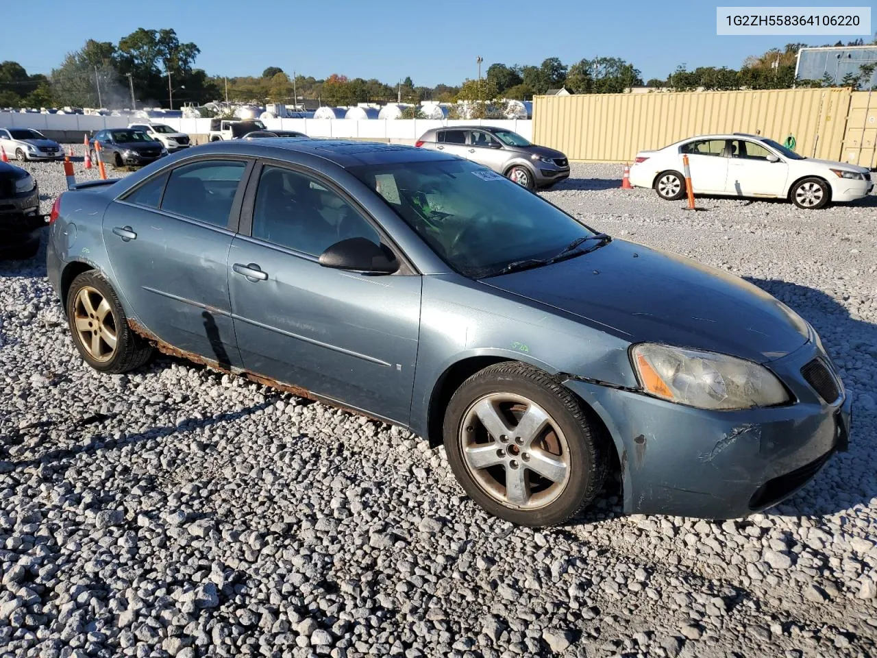 2006 Pontiac G6 Gt VIN: 1G2ZH558364106220 Lot: 74611844