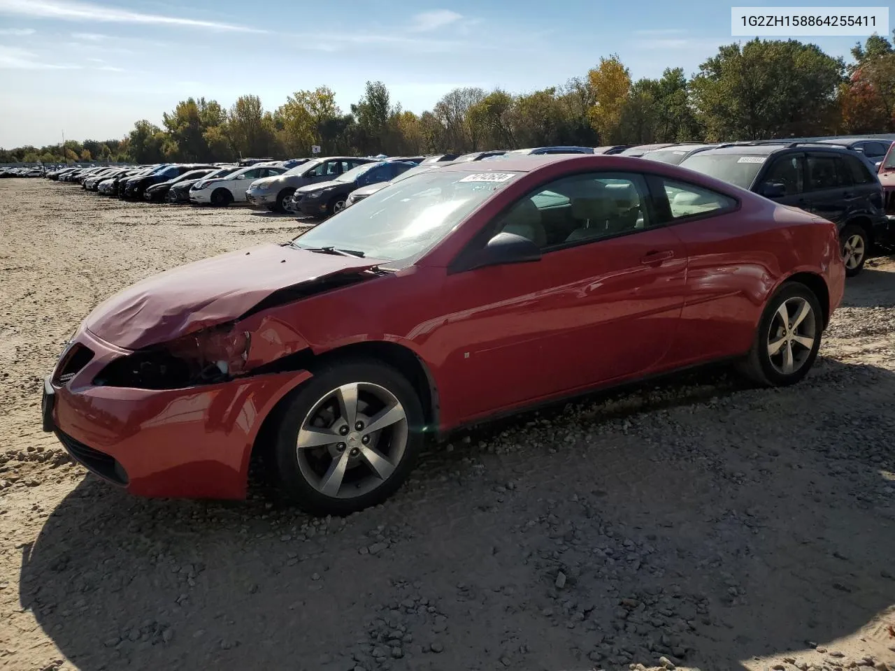 2006 Pontiac G6 Gt VIN: 1G2ZH158864255411 Lot: 74742624