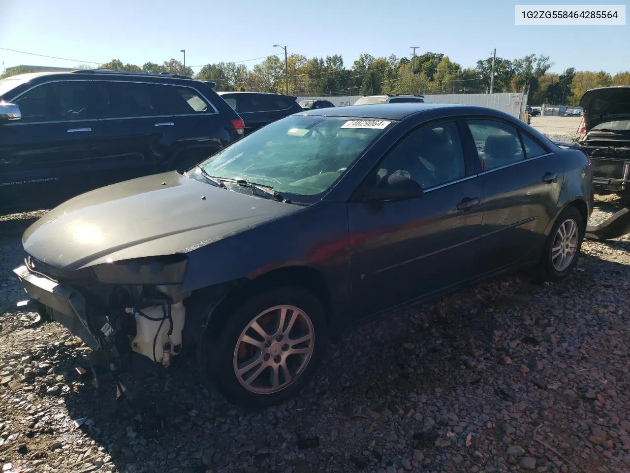 2006 Pontiac G6 Se1 VIN: 1G2ZG558464285564 Lot: 74829064