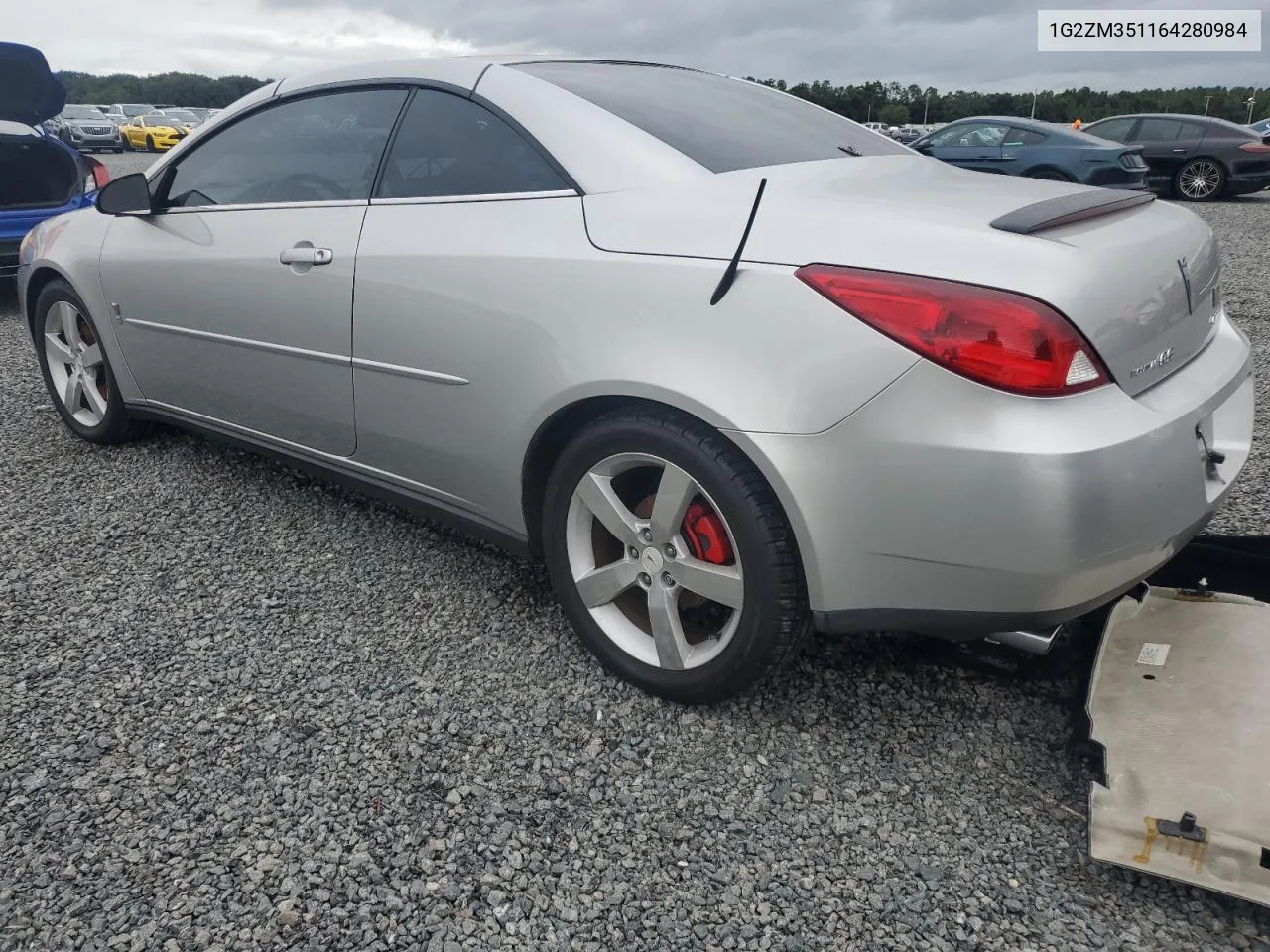 2006 Pontiac G6 Gtp VIN: 1G2ZM351164280984 Lot: 75200064