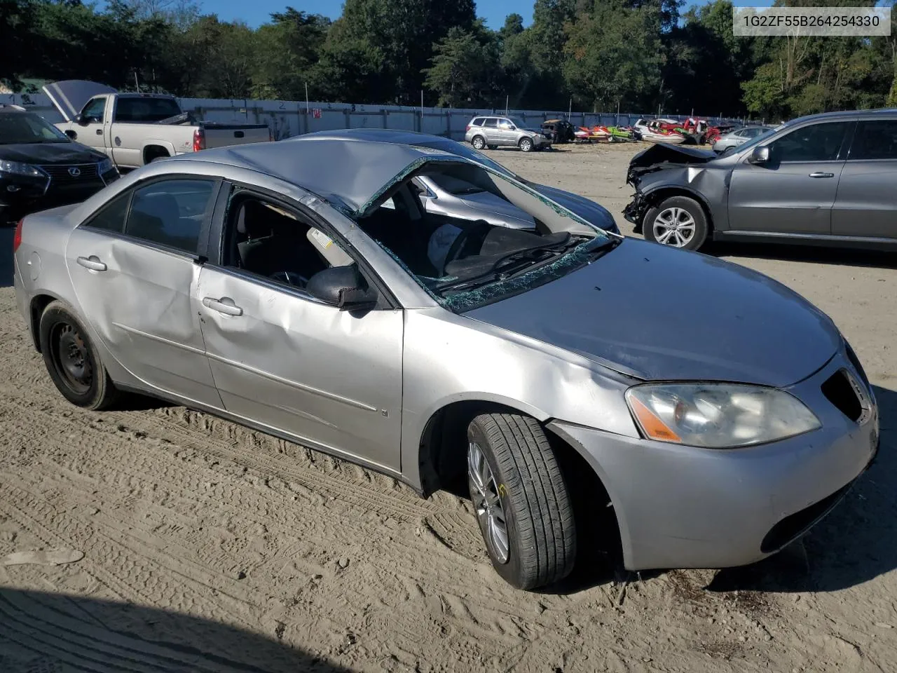 2006 Pontiac G6 Se VIN: 1G2ZF55B264254330 Lot: 75225174